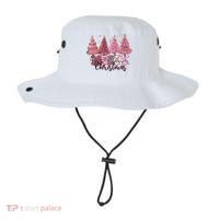 Merry Christmas Lights Pink Tree Gift Xmas Holidays Bucket Hat thumb 0