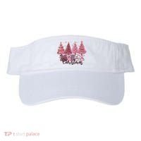 Merry Christmas Lights Pink Tree Gift Xmas Holidays Visor thumb 0