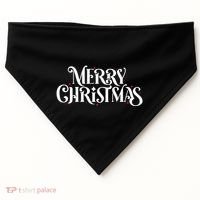 Merry Christmas Lights Festive Family Matching USA-Made Doggie Bandana thumb 0
