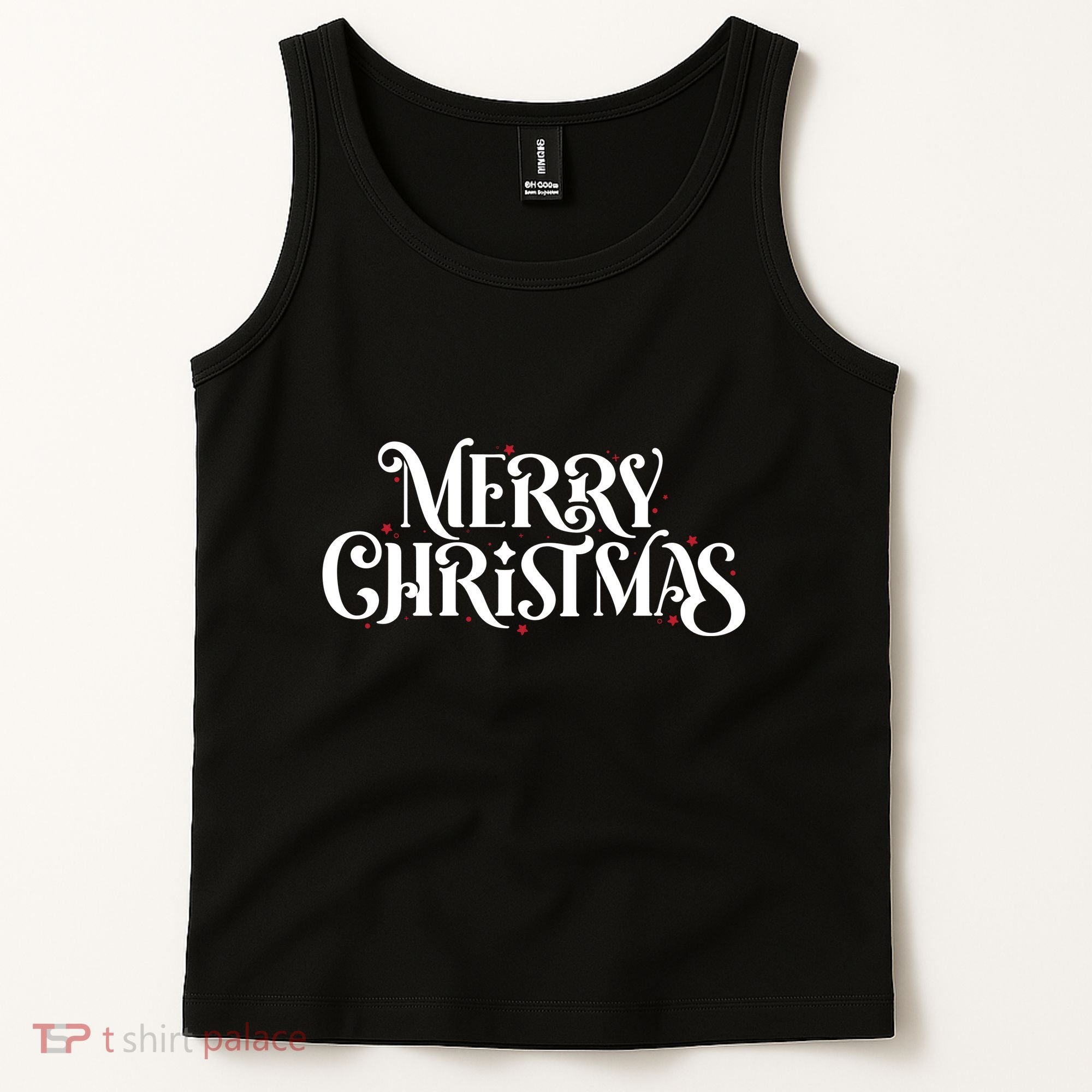 Merry Christmas Lights Festive Family Matching Tank Top