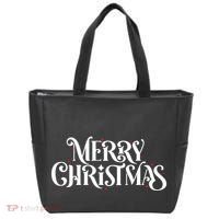 Merry Christmas Lights Festive Family Matching Tote Bag thumb 0