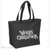 Merry Christmas Lights Festive Family Matching Tote Bag thumb 2