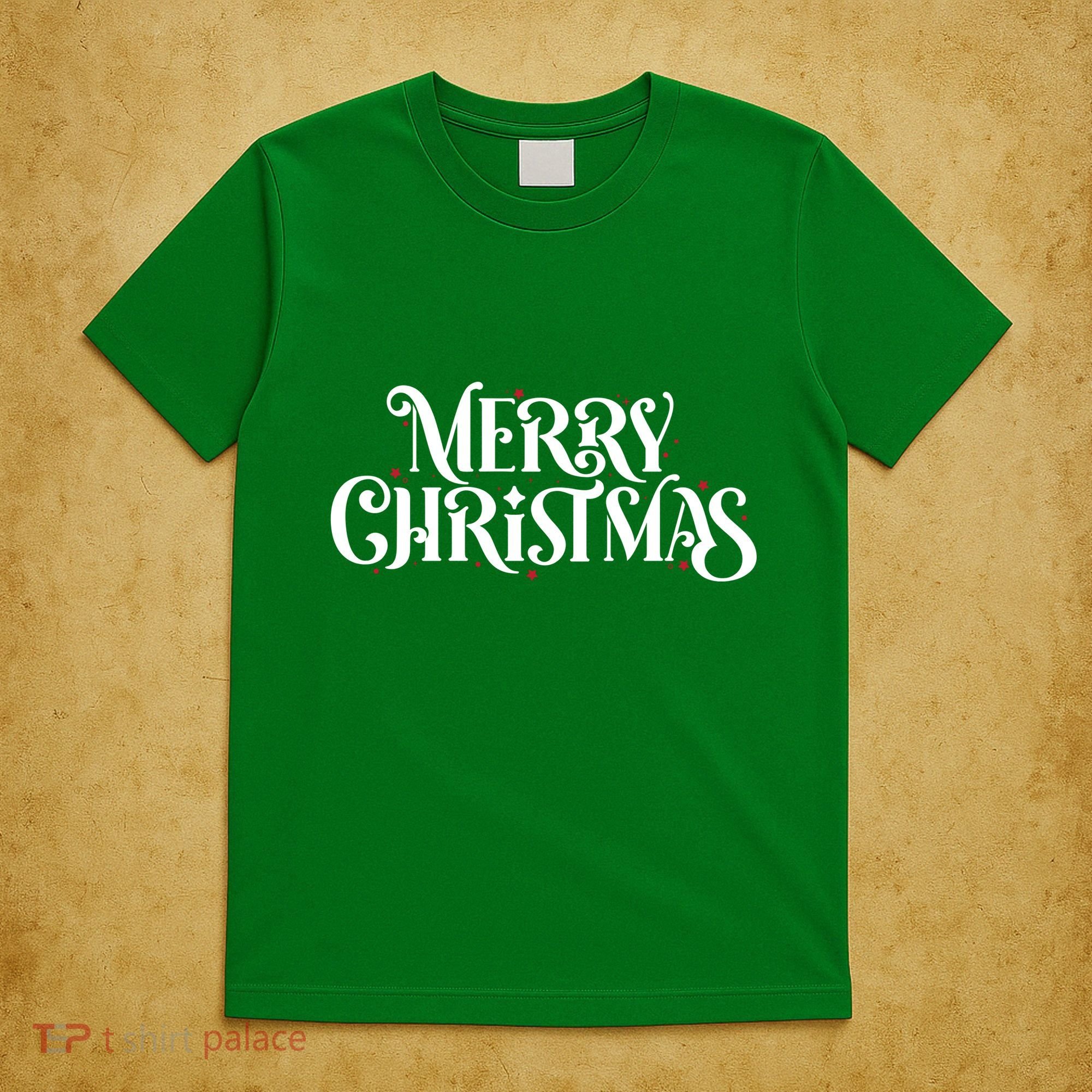 Merry Christmas Lights Festive Family Matching T-Shirt
