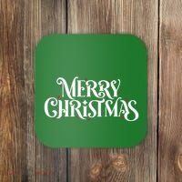 Merry Christmas Lights Festive Family Matching Coaster thumb 0