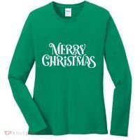Merry Christmas Lights Festive Family Matching Women's Long Sleeve Shirt thumb 0