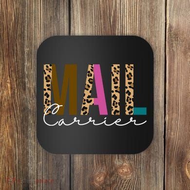 Mail Carrier Leopard Cute Gift Coaster