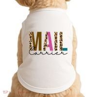 Mail Carrier Leopard Cute Gift Doggie Tank thumb 0