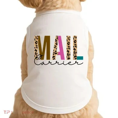 Mail Carrier Leopard Cute Gift Doggie Tank