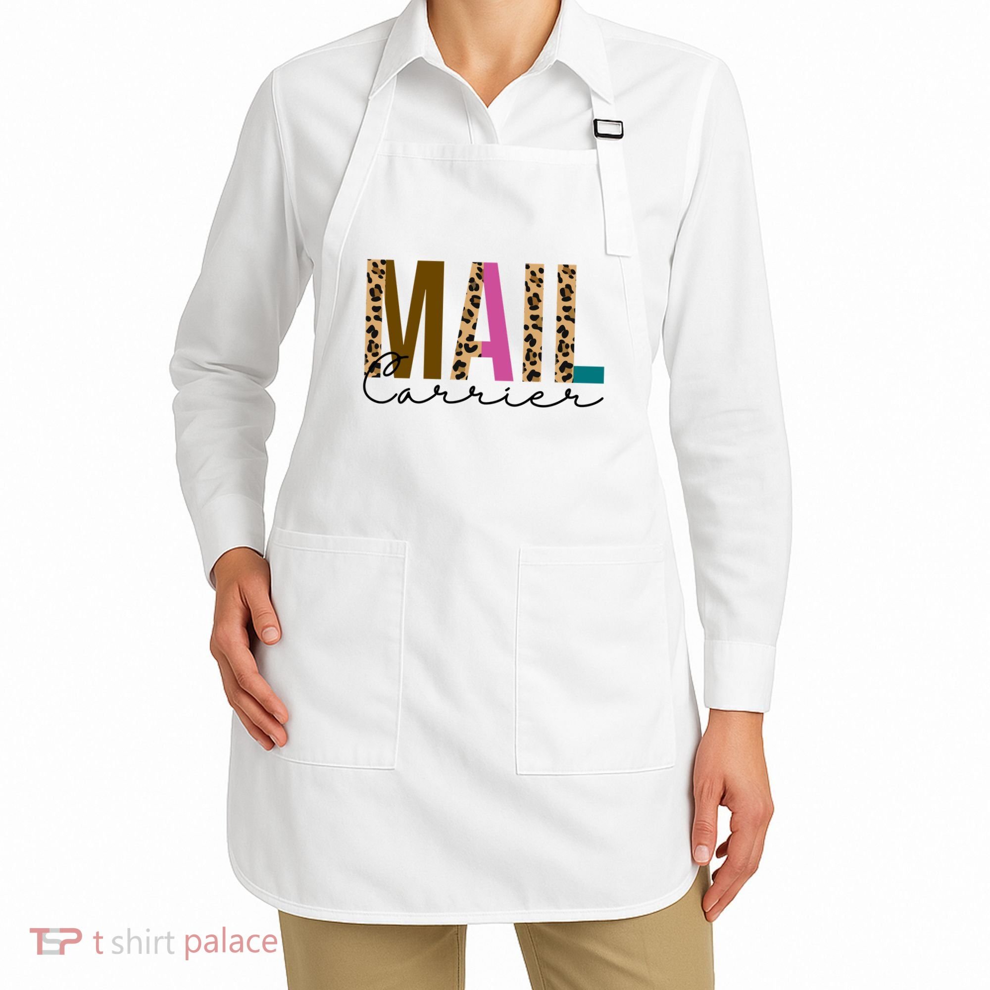 Mail Carrier Leopard Cute Gift Apron