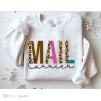 Mail Carrier Leopard Cute Gift Sweatshirt thumb 2
