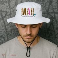 Mail Carrier Leopard Cute Gift Bucket Hat thumb 2