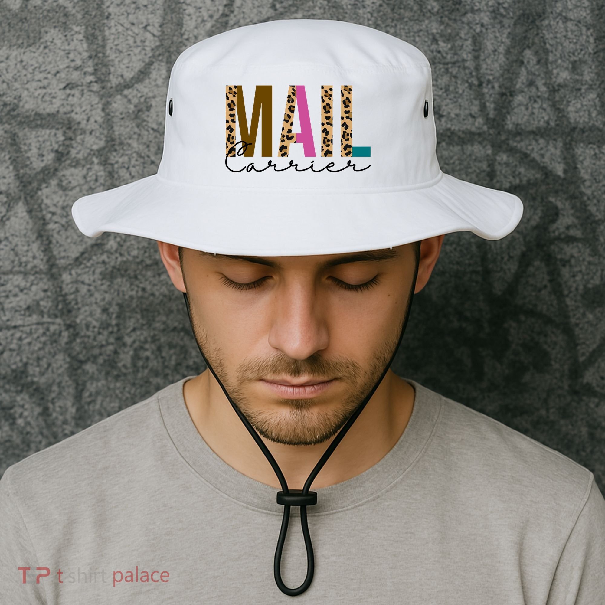 Mail Carrier Leopard Cute Gift Bucket Hat