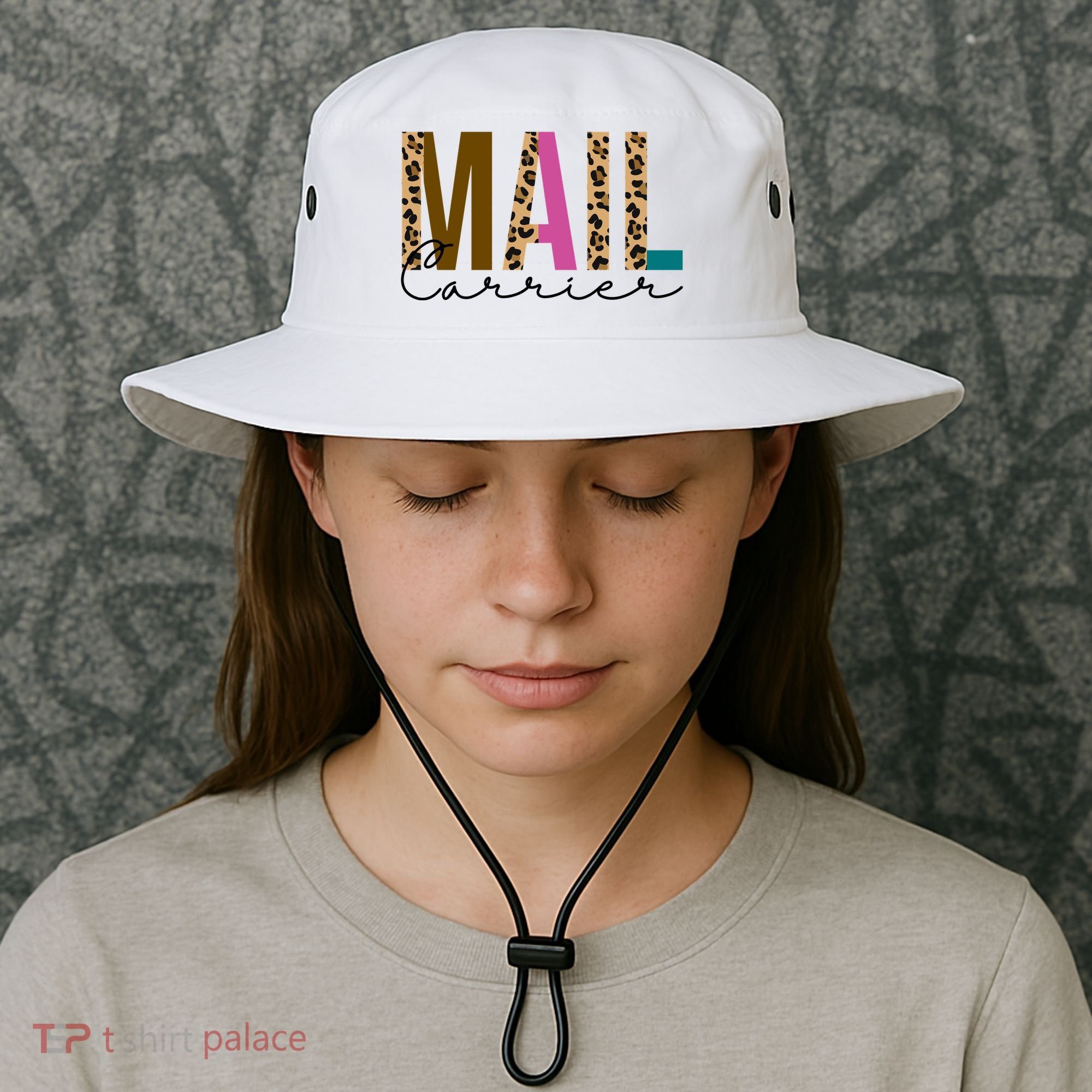 Mail Carrier Leopard Cute Gift Bucket Hat