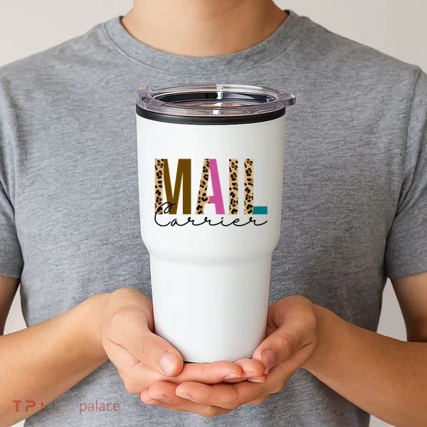 Mail Carrier Leopard Cute Gift Tumbler