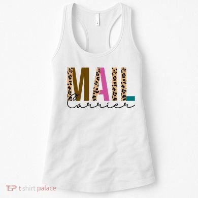 Mail Carrier Leopard Cute Gift Women's Tank Top