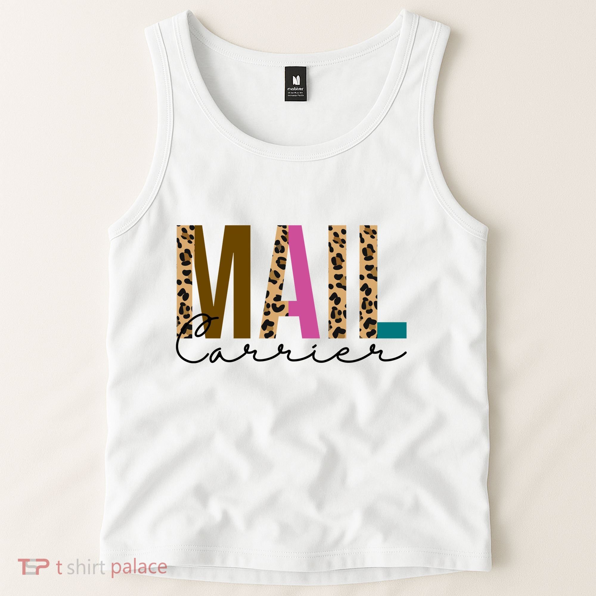 Mail Carrier Leopard Cute Gift Tank Top