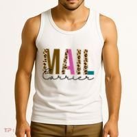 Mail Carrier Leopard Cute Gift Tank Top thumb 3