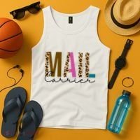 Mail Carrier Leopard Cute Gift Tank Top thumb 4