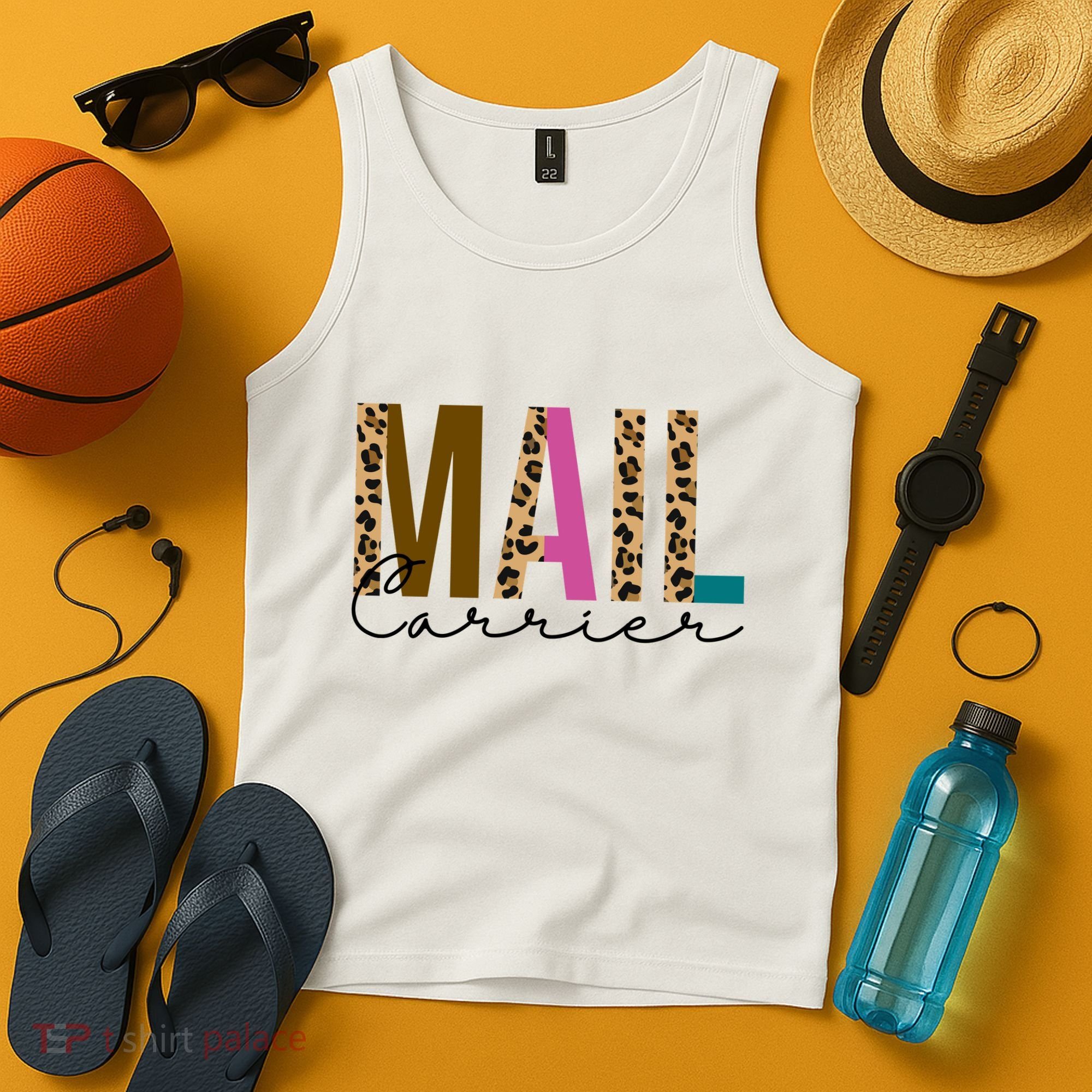Mail Carrier Leopard Cute Gift Tank Top