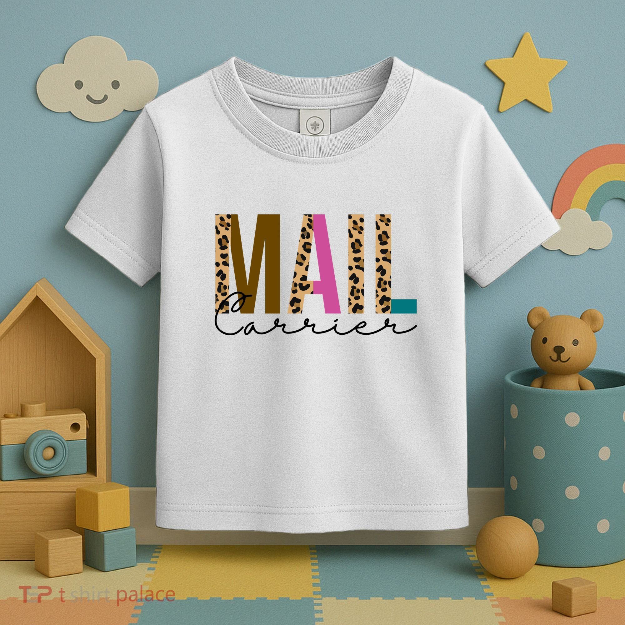 Mail Carrier Leopard Cute Gift Toddler T-Shirt