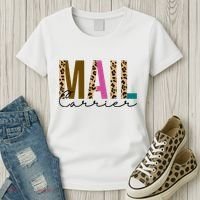 Mail Carrier Leopard Cute Gift Women's T-Shirt thumb 3