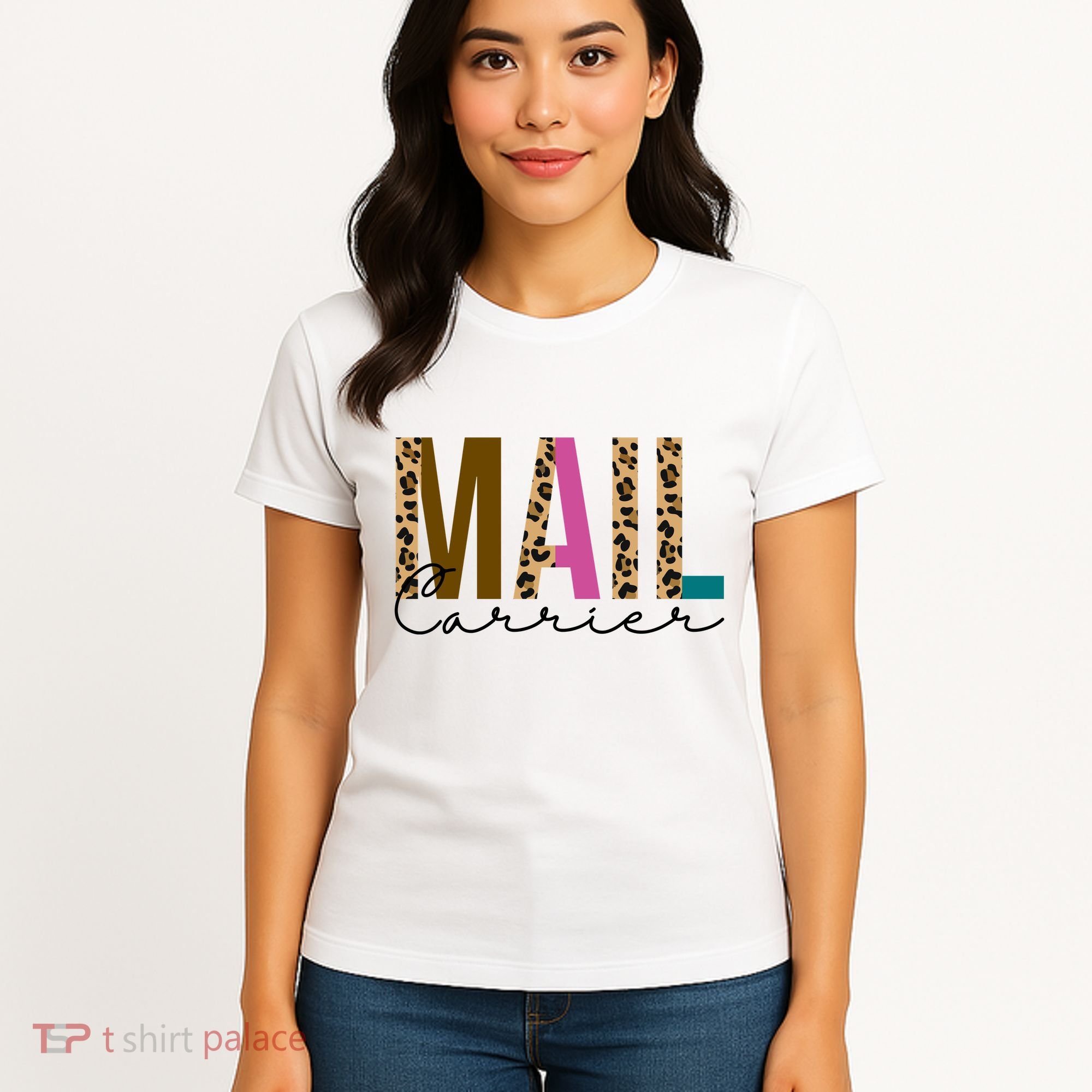 Mail Carrier Leopard Cute Gift Women's T-Shirt
