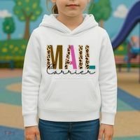 Mail Carrier Leopard Cute Gift Kids Hoodie thumb 3