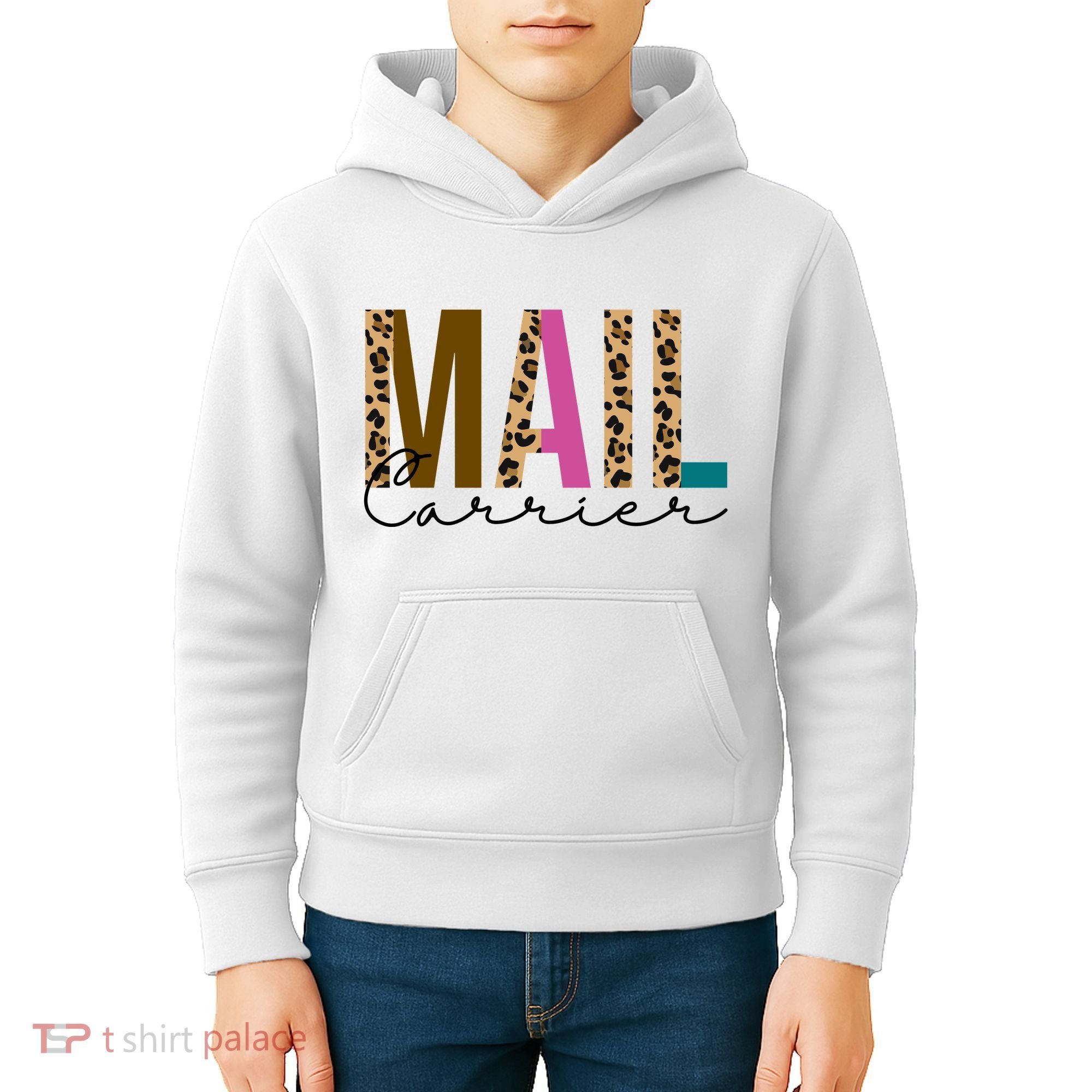 Mail Carrier Leopard Cute Gift Kids Hoodie