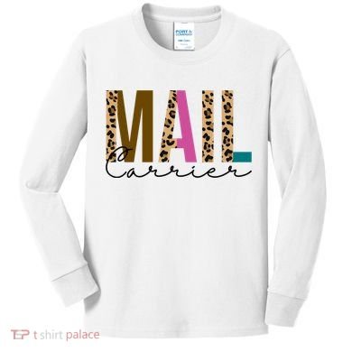 Mail Carrier Leopard Cute Gift Kids Long Sleeve Shirt
