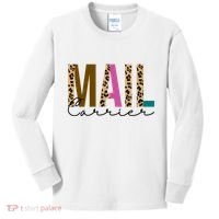 Mail Carrier Leopard Cute Gift Kids Long Sleeve Shirt thumb 0
