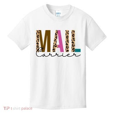 Mail Carrier Leopard Cute Gift Kids T-Shirt