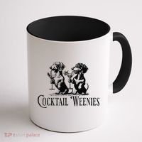 Martini Cocktail Lover Dachshund Cocktail Weenies Dachshund Gift Coffee Mug thumb 1