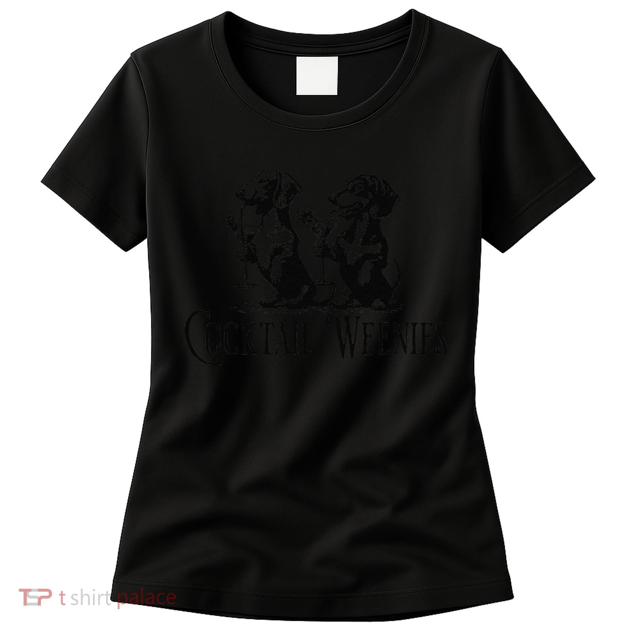 Martini Cocktail Lover Dachshund Cocktail Weenies Dachshund Gift Women's T-Shirt