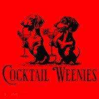 Martini Cocktail Lover Dachshund Cocktail Weenies Dachshund Gift Santa Hat thumb 1