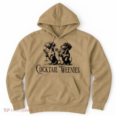 Martini Cocktail Lover Dachshund Cocktail Weenies Dachshund Gift Hoodie