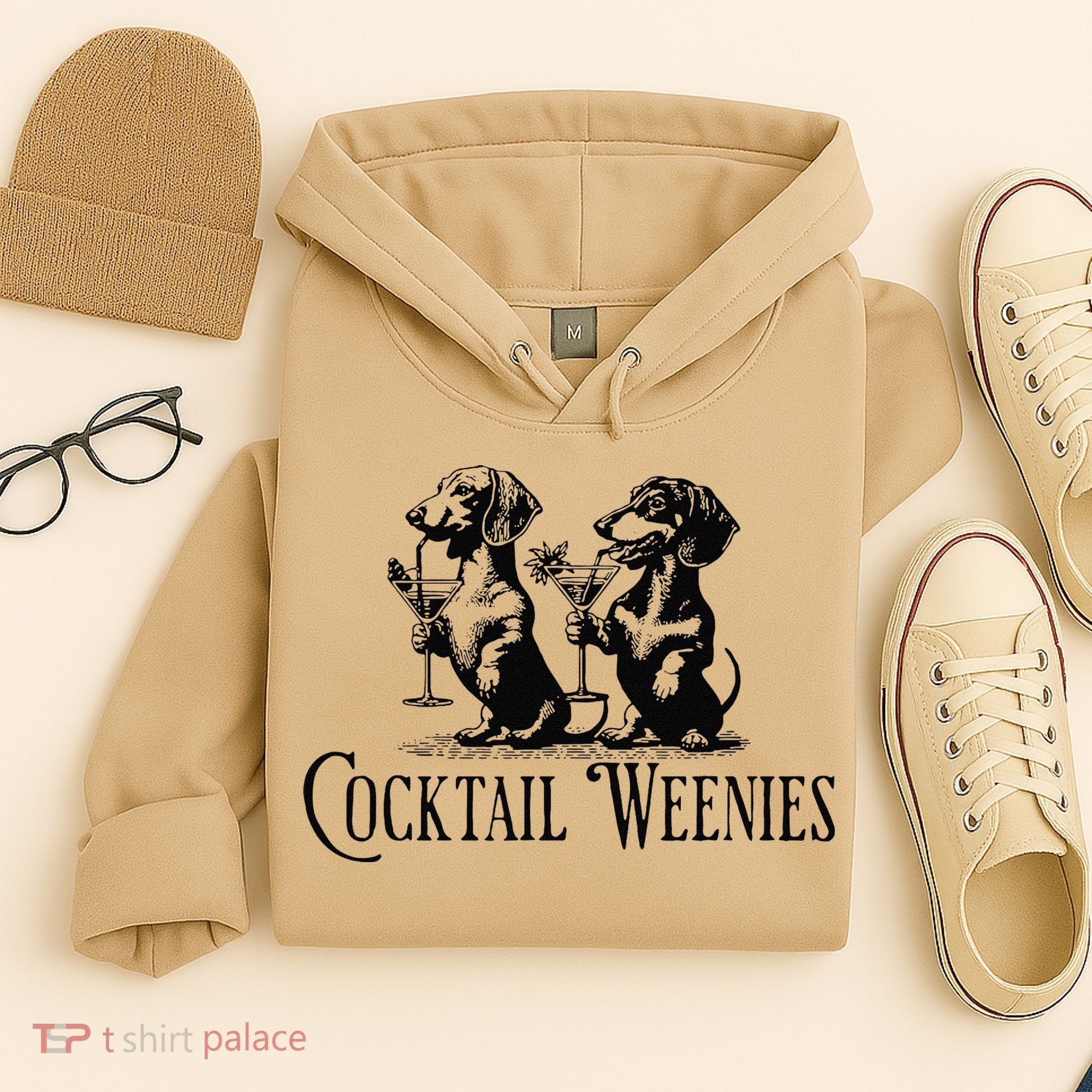 Martini Cocktail Lover Dachshund Cocktail Weenies Dachshund Gift Hoodie
