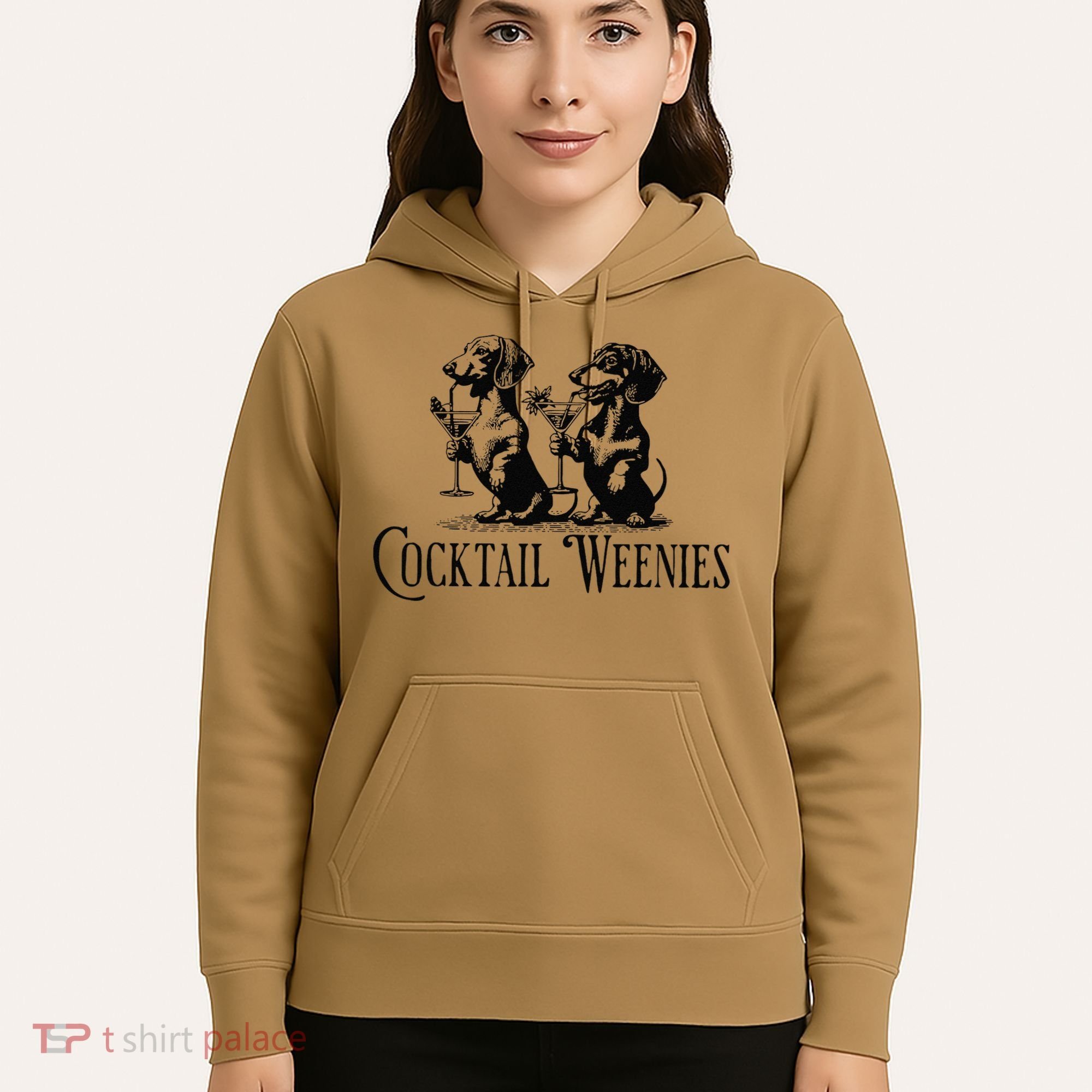 Martini Cocktail Lover Dachshund Cocktail Weenies Dachshund Gift Hoodie