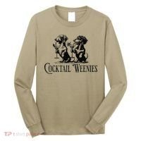 Martini Cocktail Lover Dachshund Cocktail Weenies Dachshund Gift Long Sleeve Shirt thumb 0