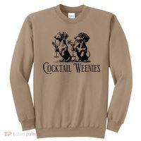 Martini Cocktail Lover Dachshund Cocktail Weenies Dachshund Gift Sweatshirt thumb 0