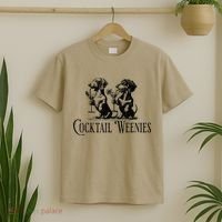Martini Cocktail Lover Dachshund Cocktail Weenies Dachshund Gift T-Shirt thumb 2
