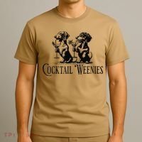 Martini Cocktail Lover Dachshund Cocktail Weenies Dachshund Gift T-Shirt thumb 3