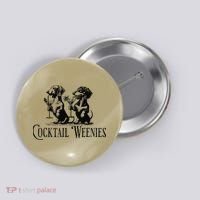 Martini Cocktail Lover Dachshund Cocktail Weenies Dachshund Gift Button thumb 0