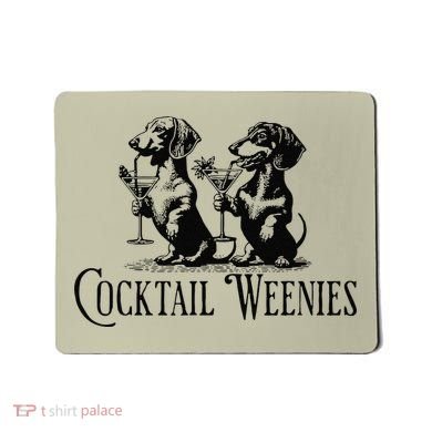 Martini Cocktail Lover Dachshund Cocktail Weenies Dachshund Gift Mousepad