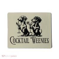 Martini Cocktail Lover Dachshund Cocktail Weenies Dachshund Gift Mousepad thumb 0