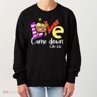 Merry Christmas Love Came Down Luke-211 Thanksgiving Jesus Women's Sweatshirt thumb 0