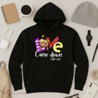 Merry Christmas Love Came Down Luke-211 Thanksgiving Jesus Hoodie thumb 3