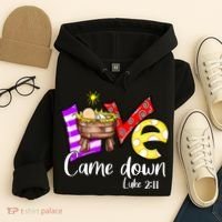 Merry Christmas Love Came Down Luke-211 Thanksgiving Jesus Hoodie thumb 4