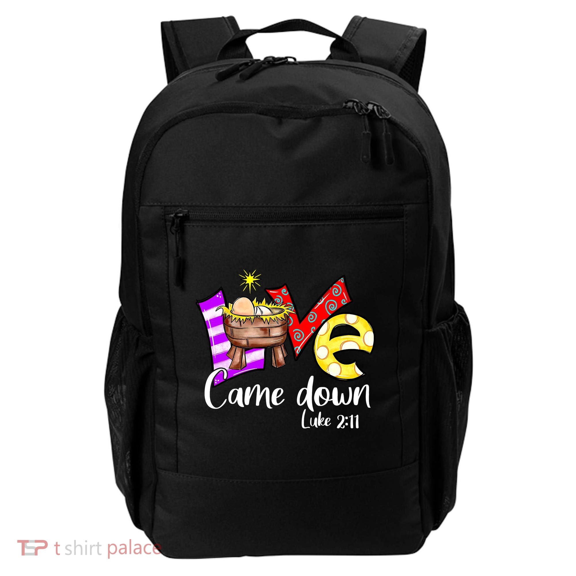Merry Christmas Love Came Down Luke-211 Thanksgiving Jesus Backpack