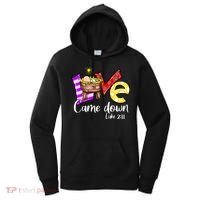 Merry Christmas Love Came Down Luke-211 Thanksgiving Jesus Women's Hoodie thumb 0