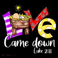 Merry Christmas Love Came Down Luke-211 Thanksgiving Jesus Women's Hoodie thumb 2